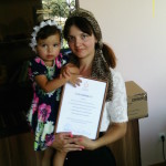 Алина с мамой